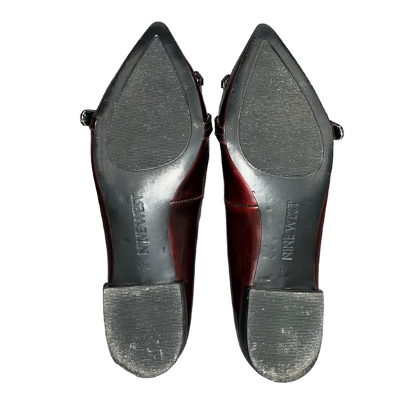 Nine West Women's Red Pointed Toe Kilty Flats Size 6.5 - Picture 6 of 6